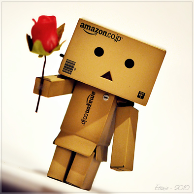 This toy cardboard robot named Danbo was commissioned by Amazon Japan from 